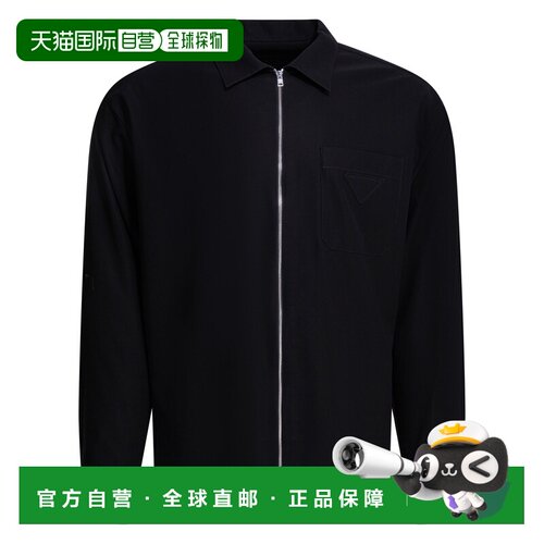1h可退 香港直邮PRADA 男士衬衫 SC85519AMF0002SOOO SS2026 黑色