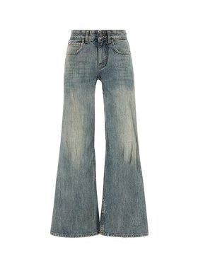 BALENCIAGA 女士牛仔裤 821875TNW655760 AW2024 灰色