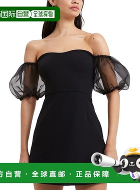 自营 French Connection Whisper Puff Organza Dress - white 美