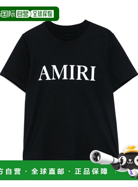 1h可退 香港直邮AMIRI 女士 and Polos T恤黑色T恤 AWJYTE1035