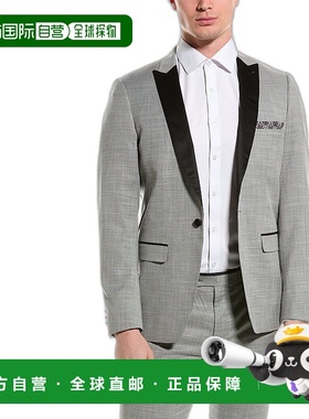 自营 Paisley & Gray Grosvenor Slim Peak 燕尾服夹克 - 灰色 美