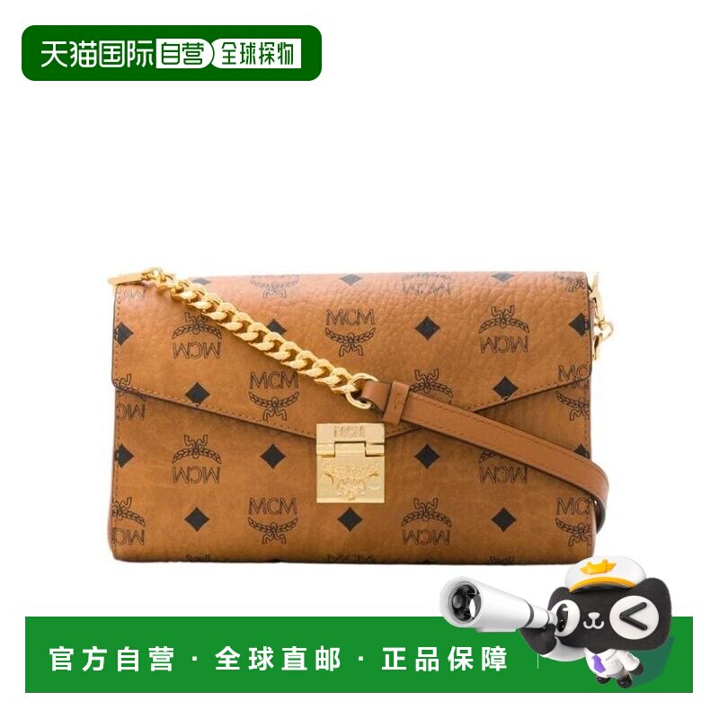 MCM 女士斜挎包 MWRAAME01CO001 SS2024 棕色 Tracy中号徽标单肩图片