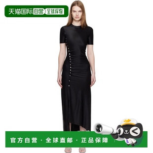 黑色垂坠连衣裙 女士 26PJRO886VI0267 香港直邮Rabanne 1h可退