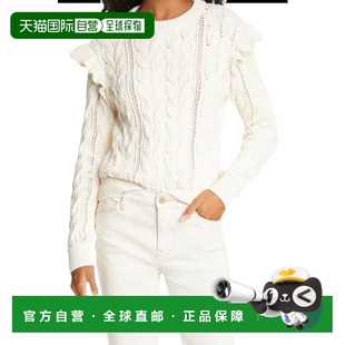 Sweater Ruffle Beige 美国奥莱 自营frameCable beige Knit