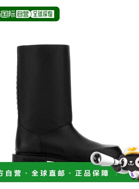 香港直邮FENDI 男士靴子 7U1678TDKF0QA1 SS2025 黑色短靴男靴