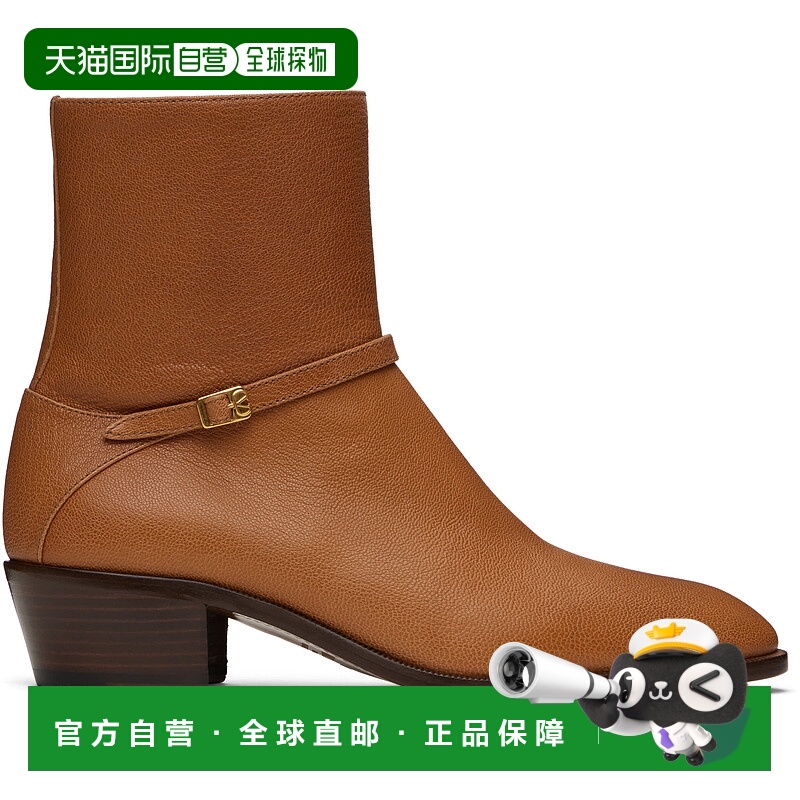 香港直邮valentino 华伦天奴 男士 黄褐色 Pat 踝靴 6Y2S0J27DQX