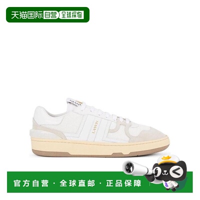 香港直发LANVIN浪凡白色系绳低帮徽标运动鞋休闲FMSKDK00NASH