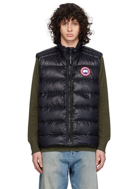 潮奢 Canada Goose 加拿大鹅 男士 黑色 Crofton 羽绒马甲 2229M
