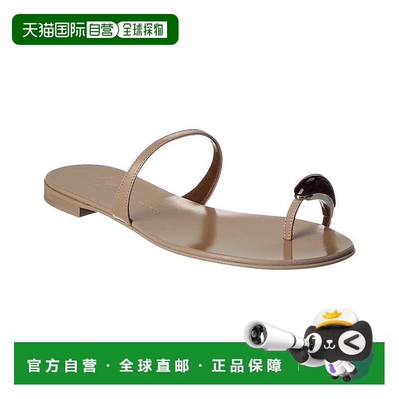 自营Giuseppe Zanotti Ganass Leather Sandal - grey 美国奥莱直