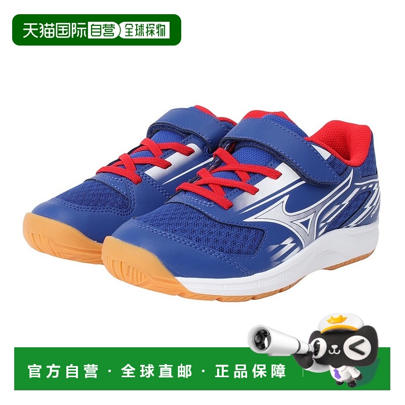 日潮跑腿MIZUNO美津浓 儿童乒乓球鞋Cross Match Smash Jr. Blue