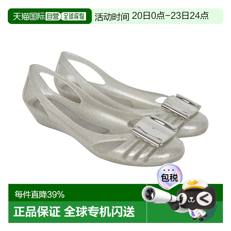 FERRAGAMO 菲拉格慕/女士时尚简约PVC平底凉鞋0621406MIS新款
