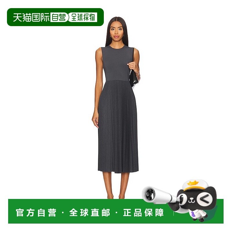 1h可退 香港直邮潮奢 THEORY 希尔瑞 女士 褶裥连衣裙 O0805607