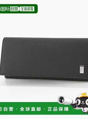 日本直邮Dunhill 长款钱包 素色 黑色 22R2P12PS001R