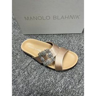 1232425 MANOLO BLAHNIK 金色女士平底凉鞋 0010