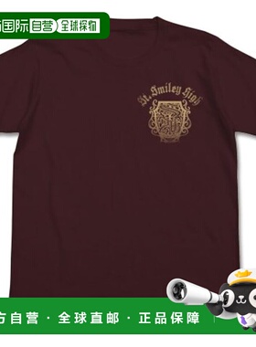 【日本直邮】Smiley2G 圣斯迈利学院T恤 酒红色 S