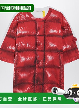 1h可退 香港直邮潮奢 Moncler X A$AP Rocky 男士 红色棉质数字印