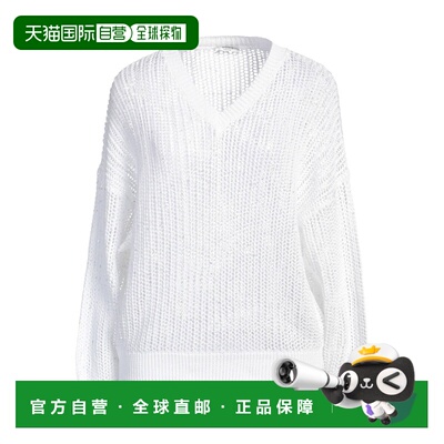 1h可退 香港直邮潮奢 Peserico 佩萨里可 女士 毛衣 white白色 舒