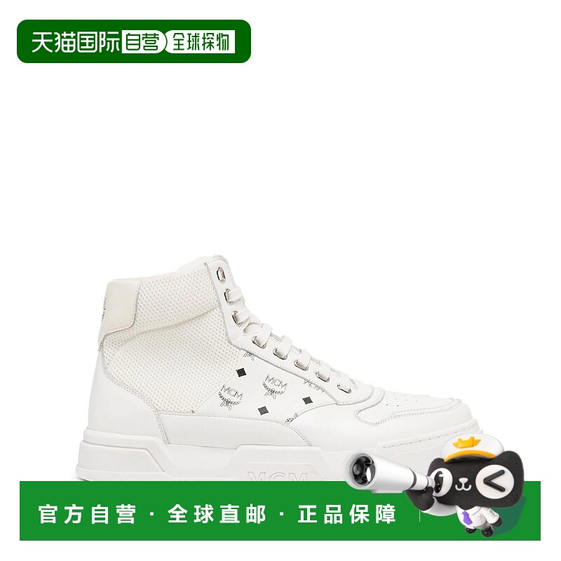 1h可退 香港直邮MCM 男士运动鞋 MEXDASW02WT AW2023 白色牛皮