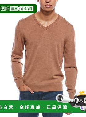 自营Mette Merino Wool V-Neck Sweater - brown 美国奥莱直发