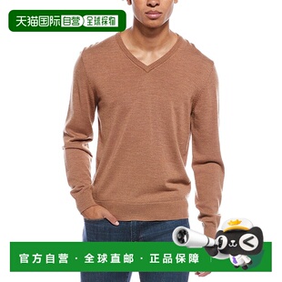 自营Mette Merino Wool V-Neck Sweater - brown 美国奥莱直发