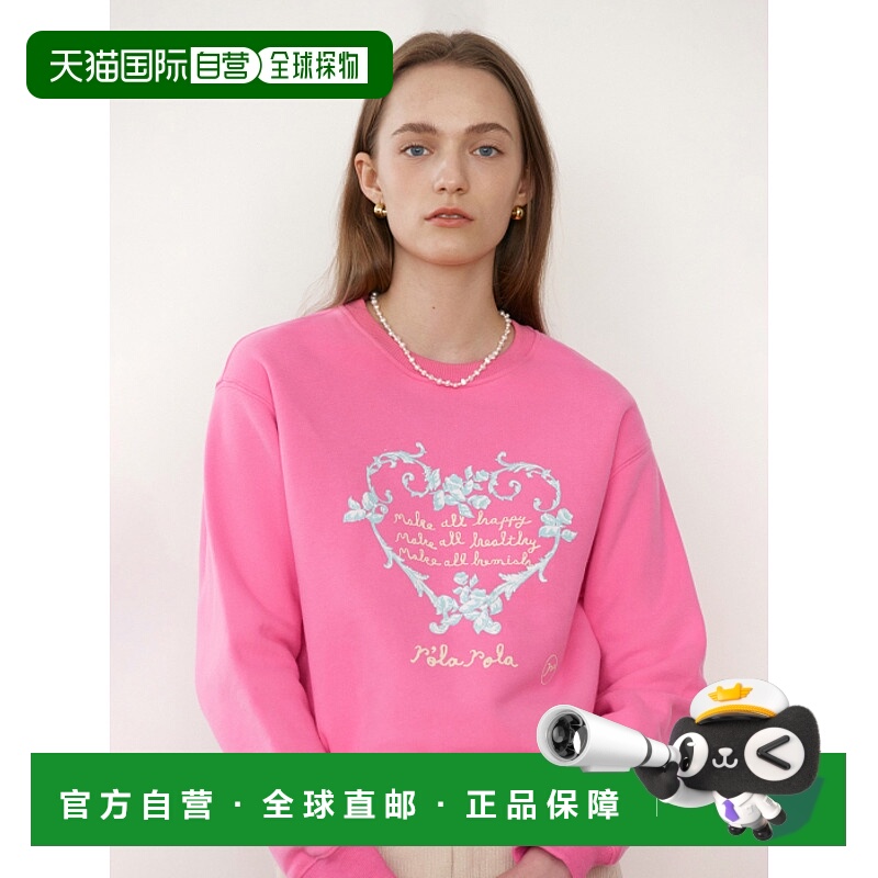 韩国直邮rolarola少女甜美可爱清新法式日常设计师女款卫衣302150