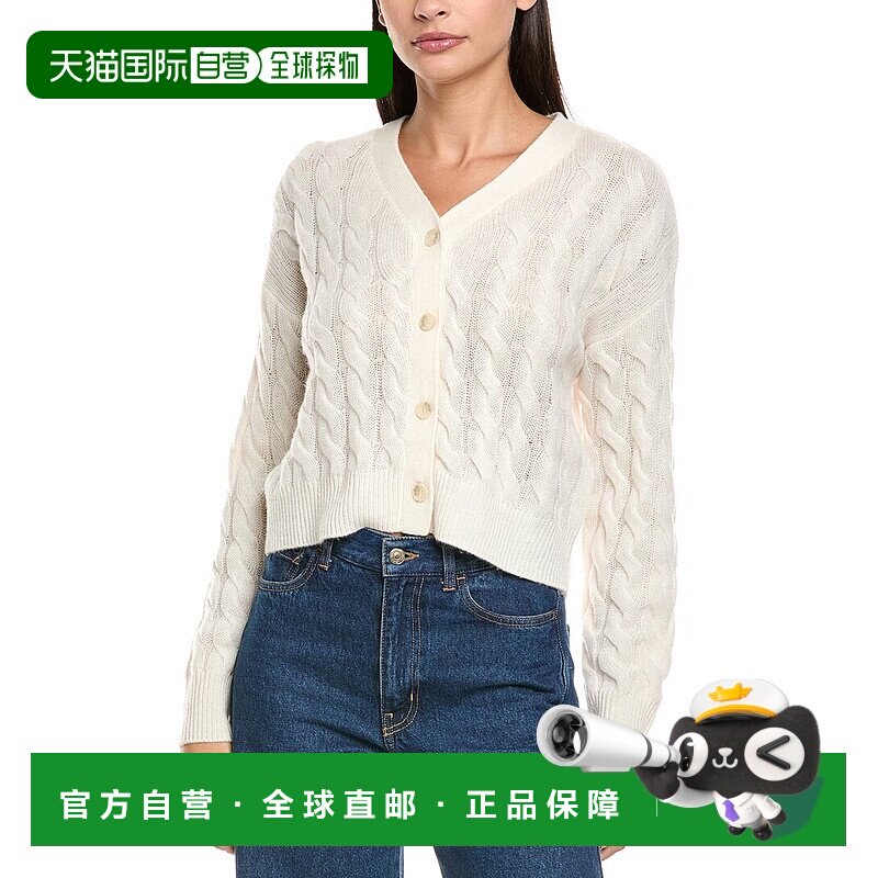 自营NAADAM Wool & Cashmere-Blend Cardigan - white 美国奥莱直