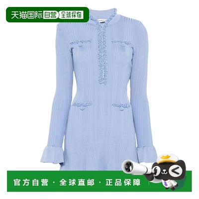 1h可退 香港直邮Self-Portrait 女士 针织迷你连衣裙 RS26555SBLB
