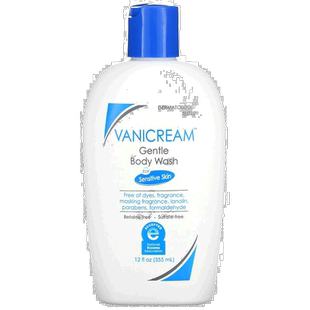 香港直邮Vanicream沐浴露敏感肌肤细腻无香淡雅保湿留香356ml正品