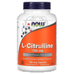 香港直发Now诺奥瓜氨酸素食胶囊促进代谢口感丰富营养安全180粒