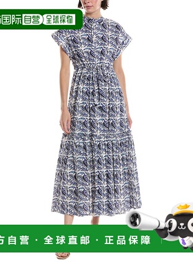 自营 Ro's Garden Mumi Broderie Maxi连衣裙-蓝色 美国奥莱直发