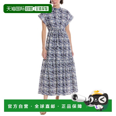 自营 Ro's Garden Mumi Broderie Maxi连衣裙-蓝色 美国奥莱直发
