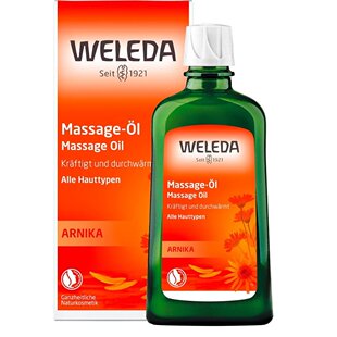 欧洲直邮Weleda维蕾德山金车按摩油200ml身体油运动放松肌肉精油