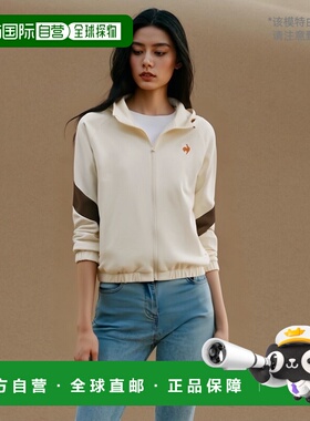 日本直邮le coq sportif LCS羽羽交叉夹克女士运动健身外套LT4FJK
