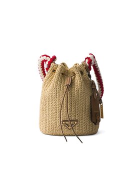 PRADA 钩针编织迷你水桶包手提包1BE0682MHAF0018_V_OVZ女