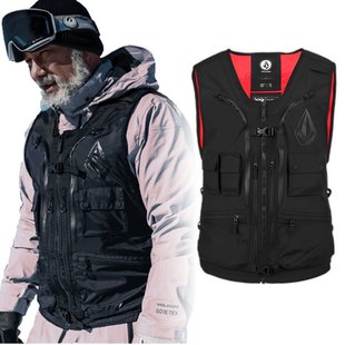 日本直邮23-24 VOLCOM IGUCHI SLACK背心男女雪崩背心背包滑雪服