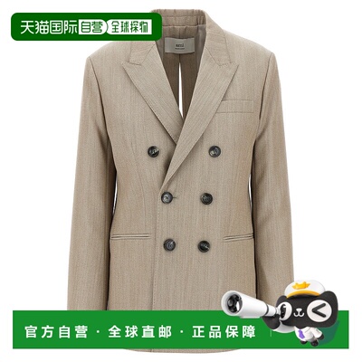 1h可退 香港直邮潮奢 Ami Paris 女士 长袖西装外套 FBV211WV0065