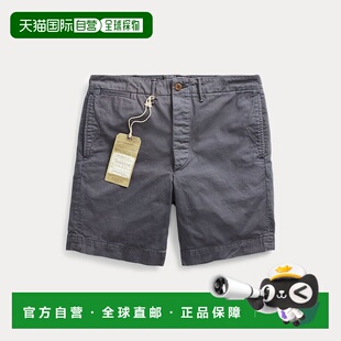 自营欧洲直邮RALPH LAUREN拉夫劳伦 RRL成衣染色军官斜纹布短裤