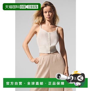 女款 香港直邮alo 背心 纯色系扣宽松无袖 w2790rIvory yoga