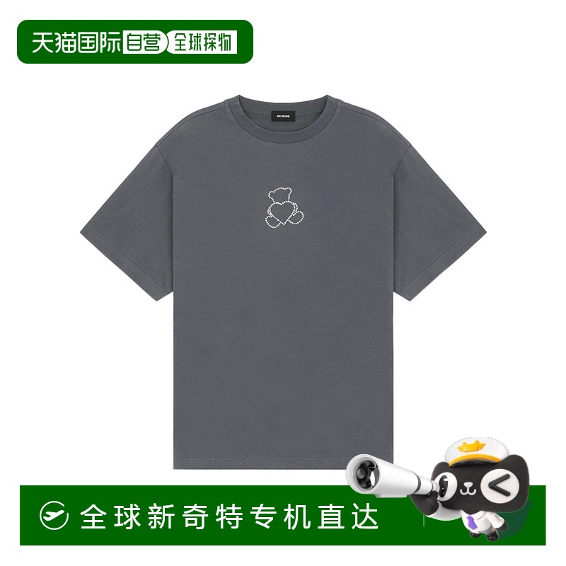 1h可退 香港直邮WE11DONE 男士T恤 WDTT224780UCH SS2025 灰色 圆