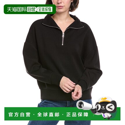 自营RD STYLE Seanni Soft Knit 1/2-Zip Pullover - black 美国