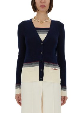 VALENTINO 女士针织衫 7B3KA12A9GQ0W6 CO 蓝色 Cardigan