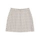 白色 VALENTINO SS2025 BRADF698SR8E 圆点印花短裙 女士半身裙
