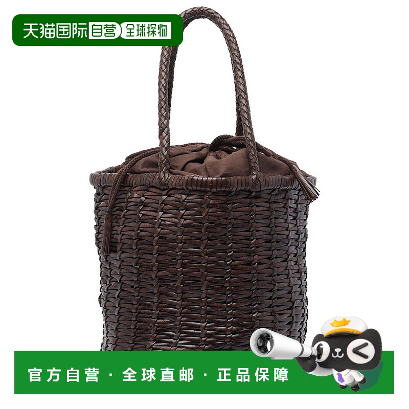1h可退 香港直邮DRAGON DIFFUSION 女士 龍紋交織抽繩水桶包 8705