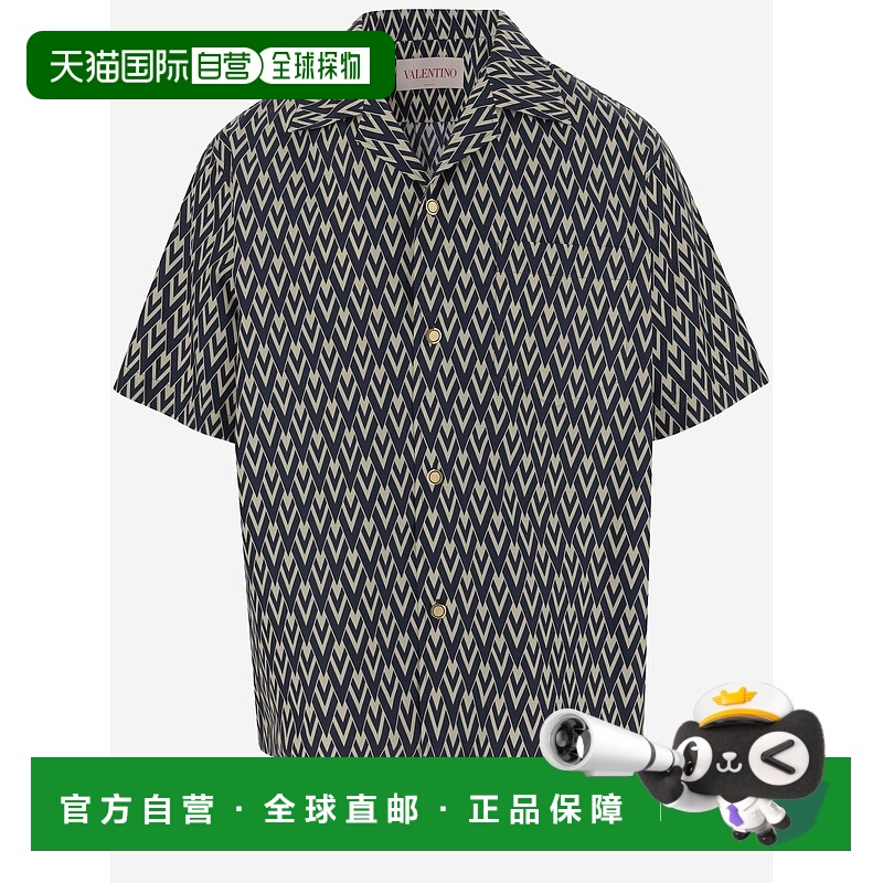 1h可退 香港直邮VALENTINO 男士衬衫 6V3AA111AS0QTD SS2025 花色