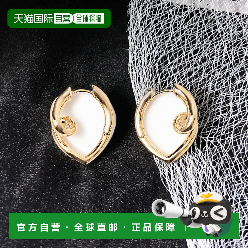 1h可退 日本直邮BEAMS HEART 女士 真鍮 Knot Hoop 耳环 立体结设