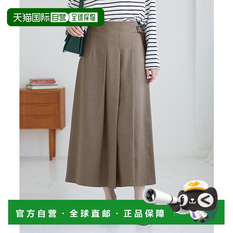 1h可退 日本直邮ROPE' PICNIC 若佩尼  女装 高腰塔克长裙 半拉链