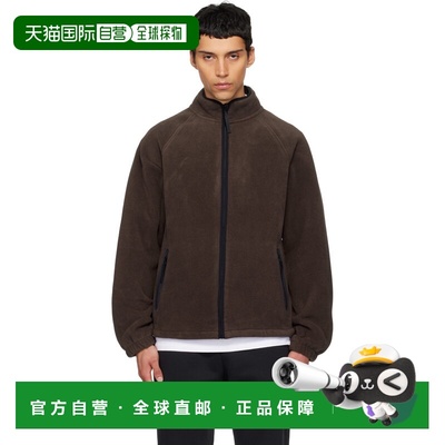 1h可退 香港直邮SKIMS 男士 棕色 Arctic Fleece Relaxed Zip Up