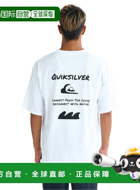 日本直邮Quiksilver HAND DRAWN男士半袖T恤 25SUQST252017 白色