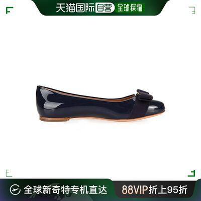 香港直邮ferragamo菲拉格慕女士蓝军蓝色平底鞋531538经典款式