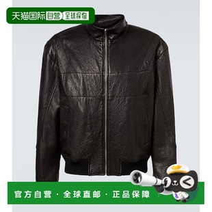 男士 1h可退 圣罗兰 Laurent 皮革短夹克皮衣 香港直邮Saint